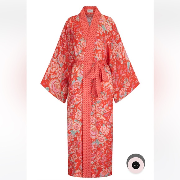 🌺😍 Spell Full Bloom Maxi Robe Sz: M/L Color: Daylily! 😍🌺 - Picture 4 of 8